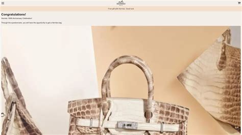 hermes 184th anniversary free bag